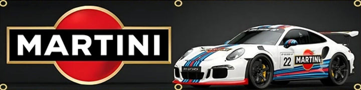 Martini Racing Flag Banner 17.7" x 70" NEW! Home & Garden:Yard, Garden & Outdoor Living:Décor:Flags Cozy Home Treasures