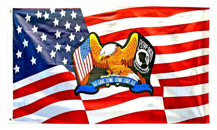 All Gave Some, Some Gave All American Flag Novelty Flag Banner NEW! 3 ft x 5 ft Home & Garden:Yard, Garden & Outdoor Living:Décor:Flags Cozy Home Treasures