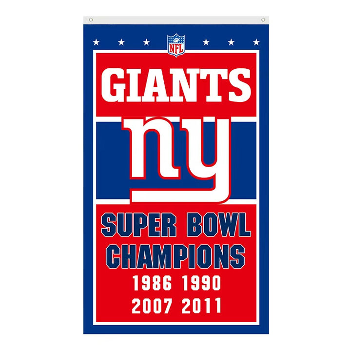New York Giants Super Bowl Champions Novelty Flag Banner NEW! 3 ft x 5 ft Home & Garden:Yard, Garden & Outdoor Living:Décor:Flags Cozy Home Treasures