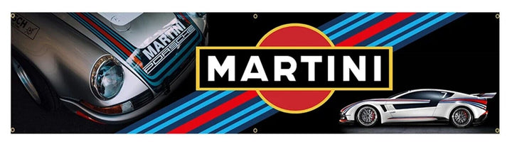Martini Racing Flag Banner 17.7" x 70" NEW! Home & Garden:Yard, Garden & Outdoor Living:Décor:Flags Cozy Home Treasures