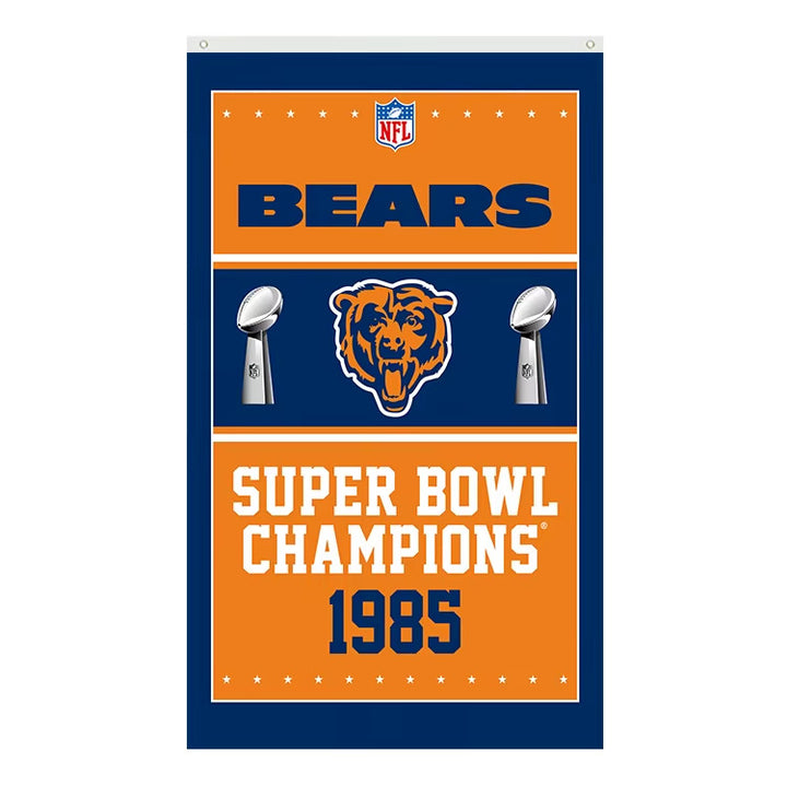 Chicago Bears Super Bowl Champions Novelty Flag Banner NEW! 3 ft x 5 ft Home & Garden:Yard, Garden & Outdoor Living:Décor:Flags Cozy Home Treasures