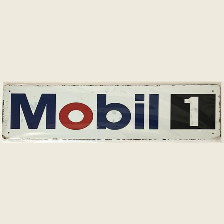 Mobil 1 Motor Oil Novelty Metal Sign 16 x 4 Wall Art NEW! Home & Garden:Home Décor:Plaques & Signs Style Your Walls