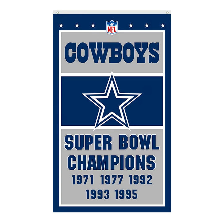Dallas Cowboys Super Bowl Champions Novelty Flag Banner NEW! 3 ft x 5 ft Home & Garden:Yard, Garden & Outdoor Living:Décor:Flags Cozy Home Treasures