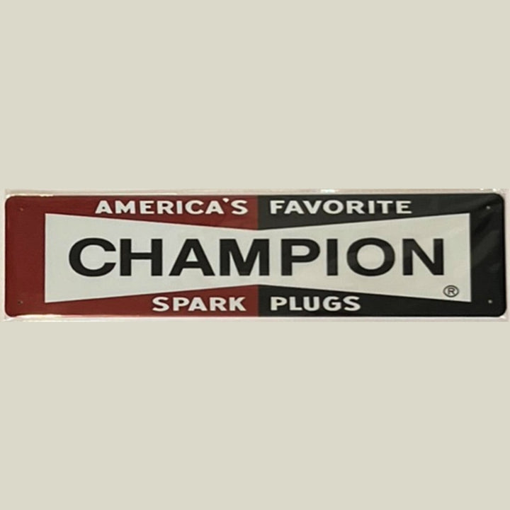 Champion Spark Plugs Novelty Metal Sign 16 x 4 Wall Art NEW! Home & Garden:Home Décor:Plaques & Signs Style Your Walls