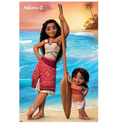 Moana 2 Moana and Simea Movie Poster 22.375" x 34" NEW! Home & Garden:Home Décor:Posters & Prints Trends