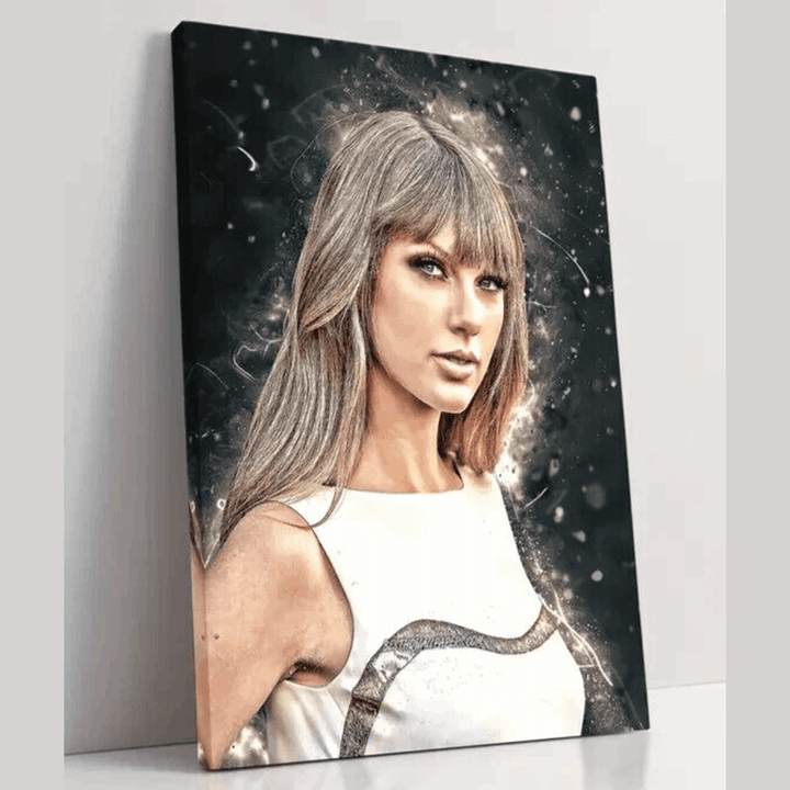 Artist Rendition of Taylor Swift Canvas Print Framed 12" x 16" NEW! Style Your Walls