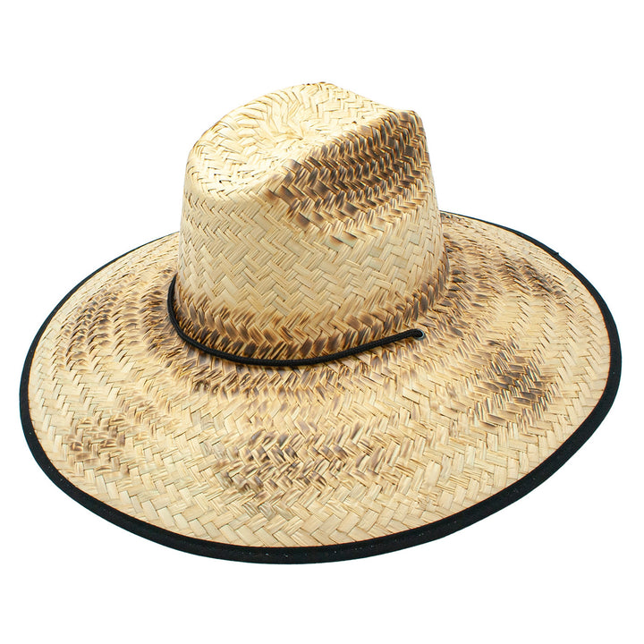 Torch Straw Wide Brim Sun Distressed Lifeguard Hat  Doba Default  