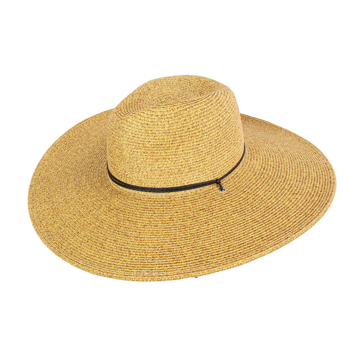 Shimmer Straw Wide Brim Resort Hat  Doba Default  